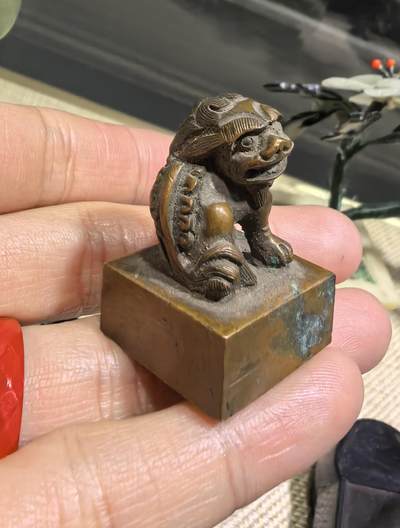 旧藏瑞兽印章全品，尺寸:高3.4宽2.2克重:65.3g