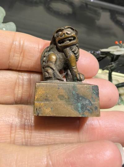 旧藏瑞兽印章全品，尺寸:高3.4宽2.2克重:65.3g