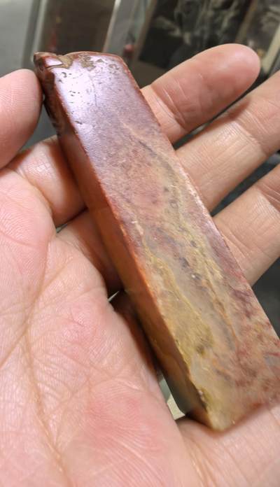 旧藏寿山石印章，品相如图所示，尺寸:7.4*1.6cm