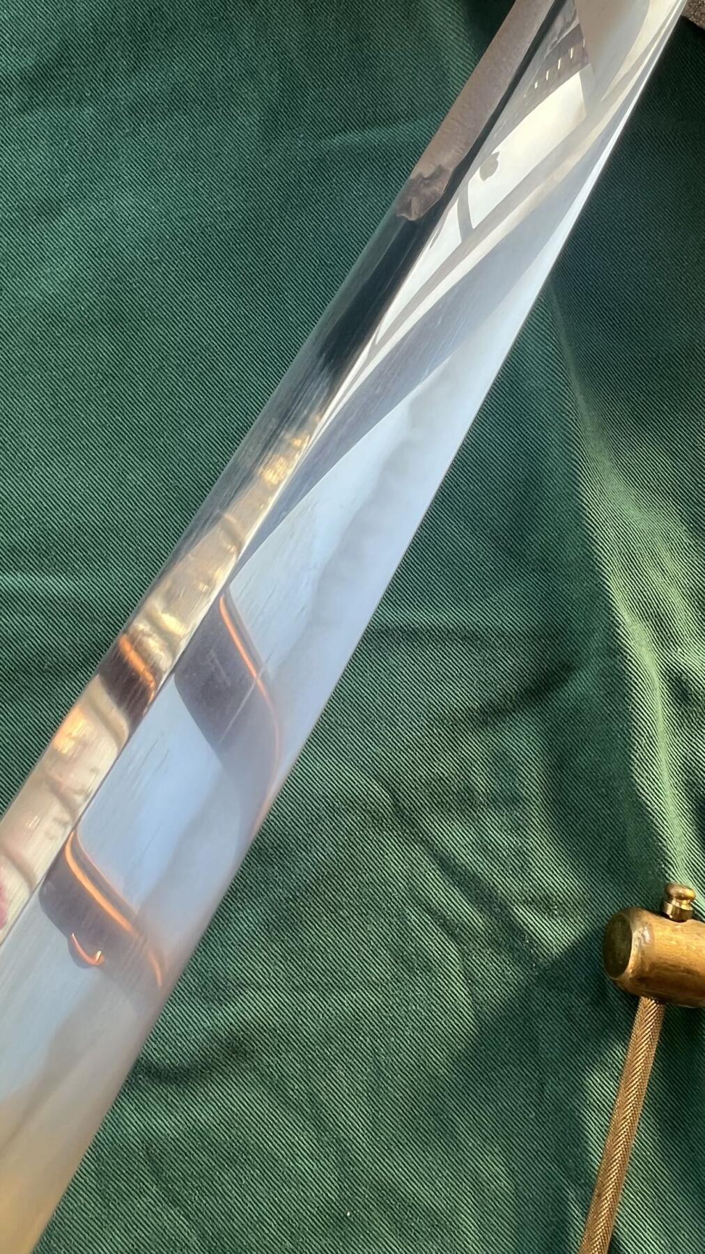 昭和十八年.上作刀工天津正清作海军97.大颗粒鱼皮 