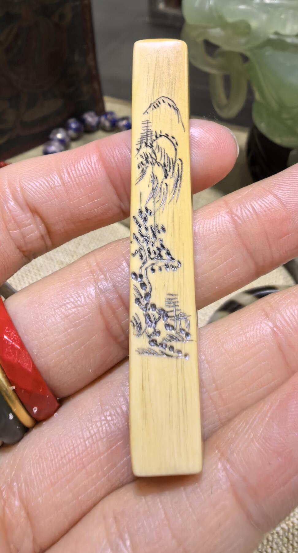 老印章，全品如图，尺寸:6.1*0.9cm克重:8g