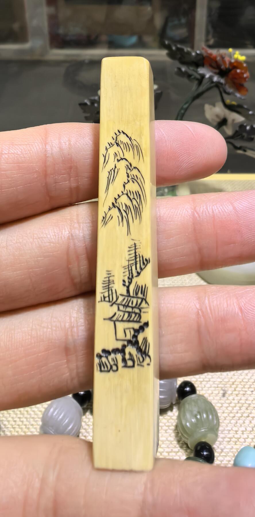 旧藏老印章，全品如图，尺寸:7.2*1.0cm克重:10.4g