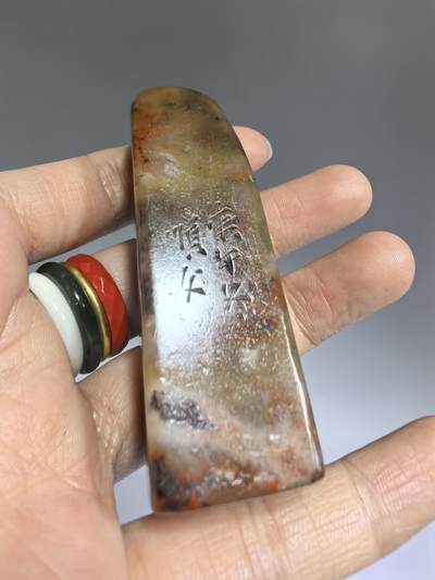 旧藏寿山石印章，全品如图，尺寸:6.6*2.2cm