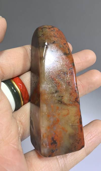 旧藏寿山石印章，全品如图，尺寸:6.6*2.2cm