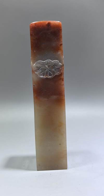 寿山石印章全品如图所示，尺寸:11.8*2.5cm