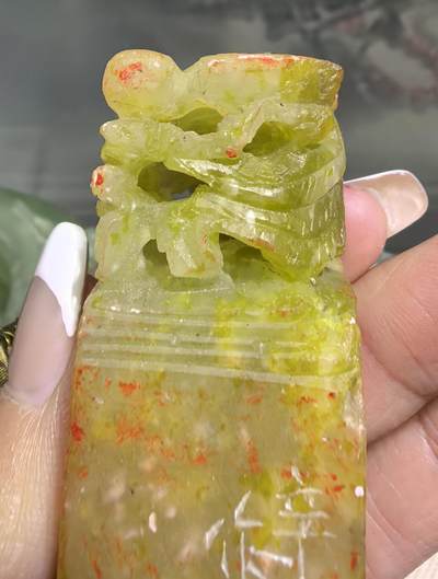 ⑥寿山石瑞兽闲章，全品如图，尺寸:8*2.4cm
​整套出价更优。