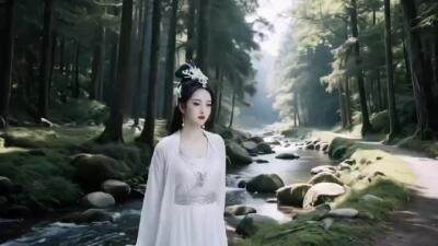 溪畔丽人行