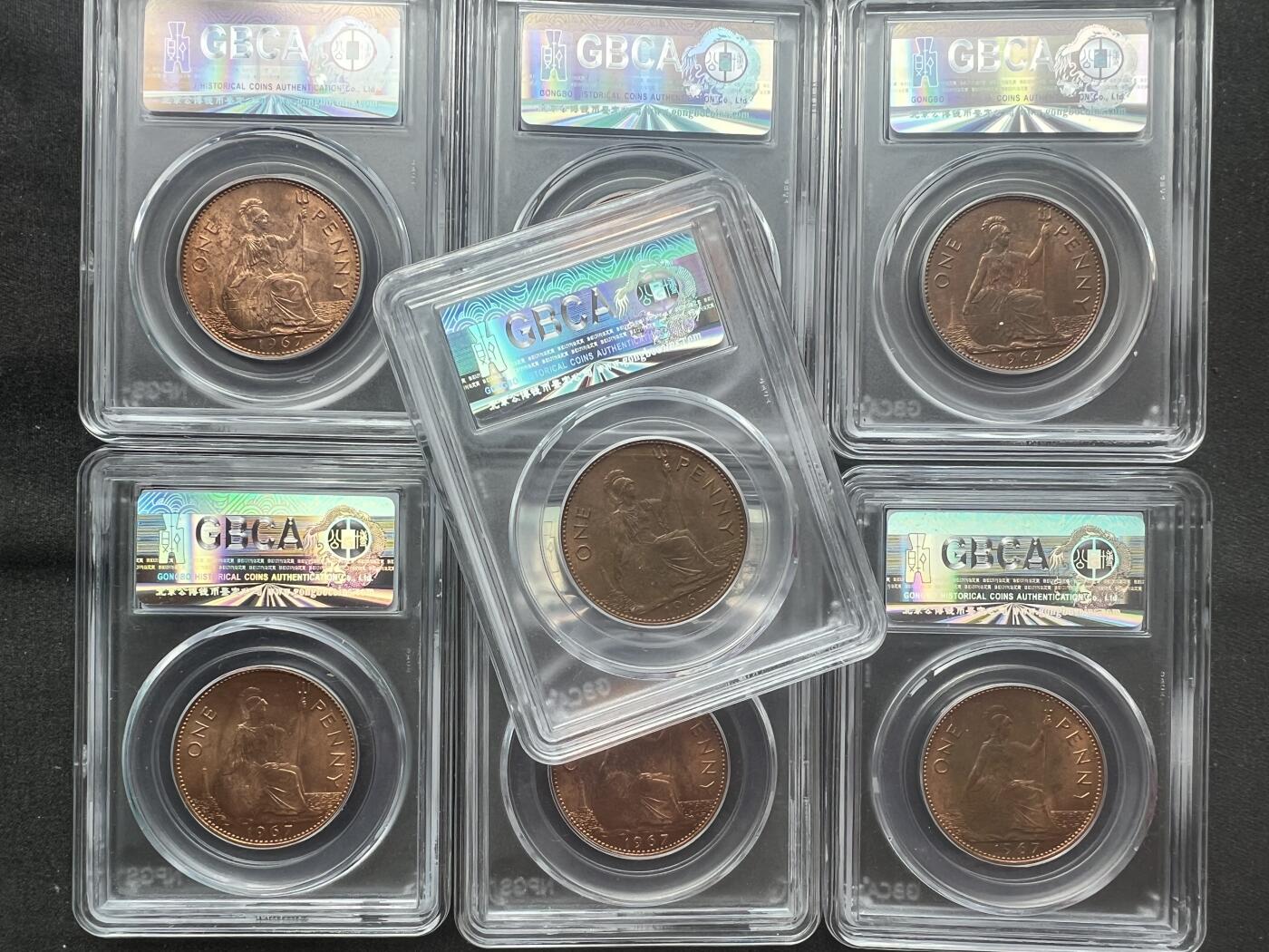 麦稀奇收藏嘉年华抽奖【3】公博评级英国1便士钱币～