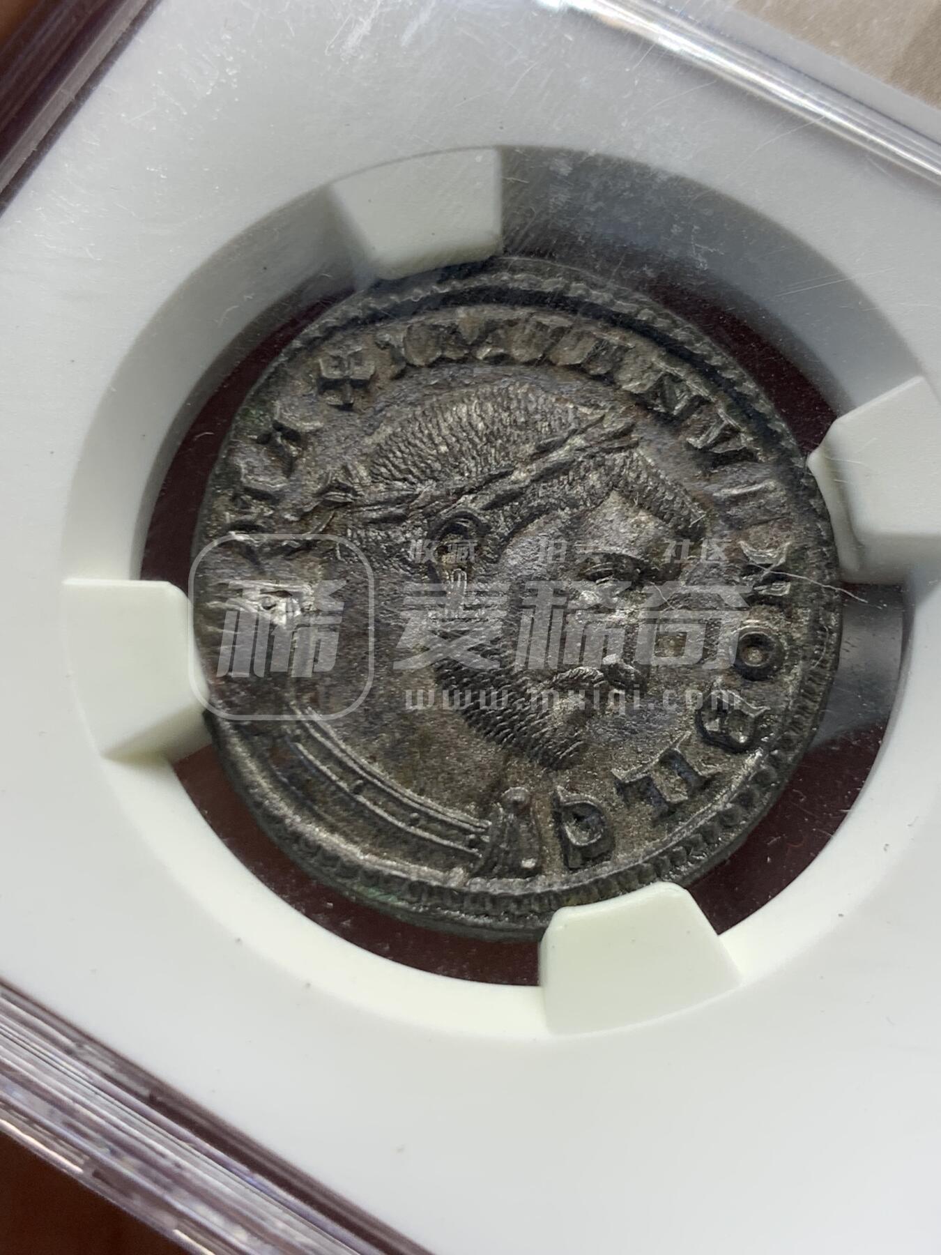 顶级Ms古罗马低银铜币