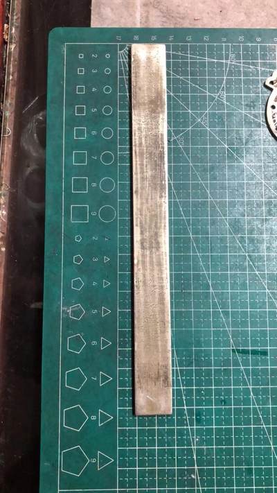 清代白铜合金镇纸镇尺