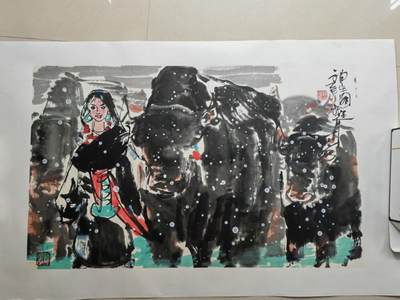 杨振廷老师字画，V13627925323