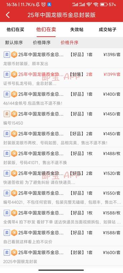 限量封装2025版中国龙银币，市场成交价1400左右