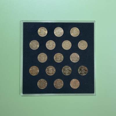 荷花五角中五朵金花、套装币、值得大家收藏