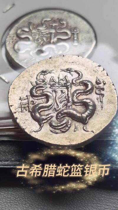 古希腊蛇篮银币