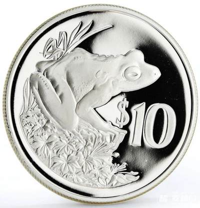 斐济1986年发行的10元银币