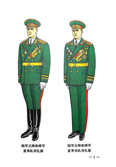 苏军服装、肩章及符号识别