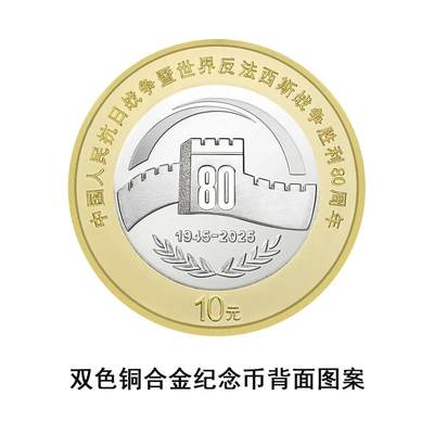 【发行公告】中国人民抗日战争暨世界反法西斯战争胜利80周年纪念币