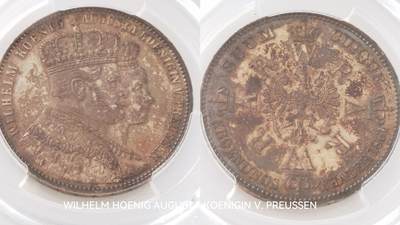 【世界币小百科】1861年威廉一世登基纪念银币
