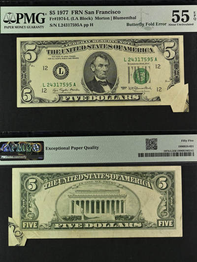                              美元错体币鉴赏