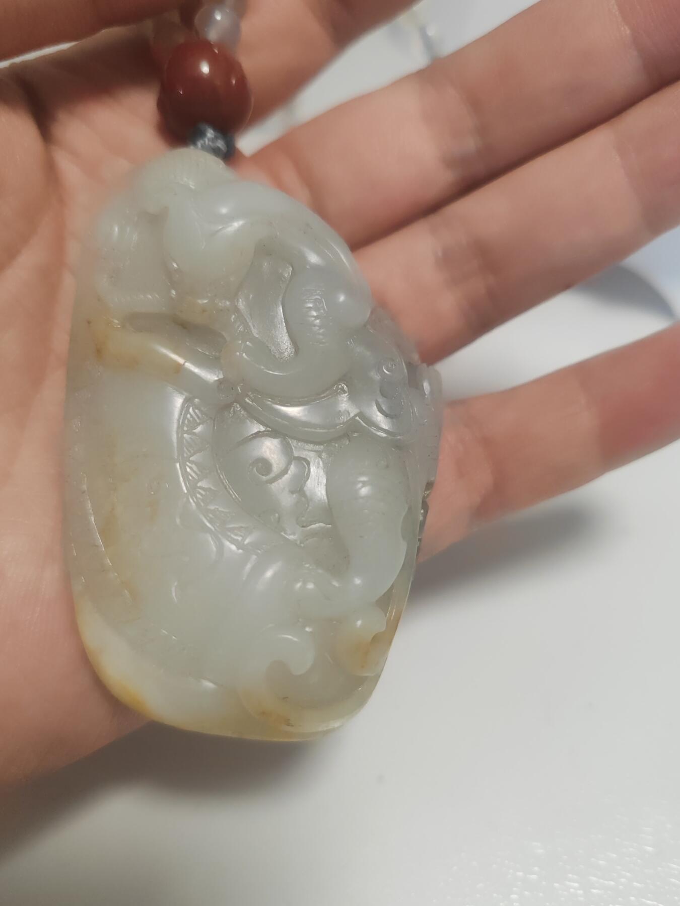 和田玉青花独籽籽料
