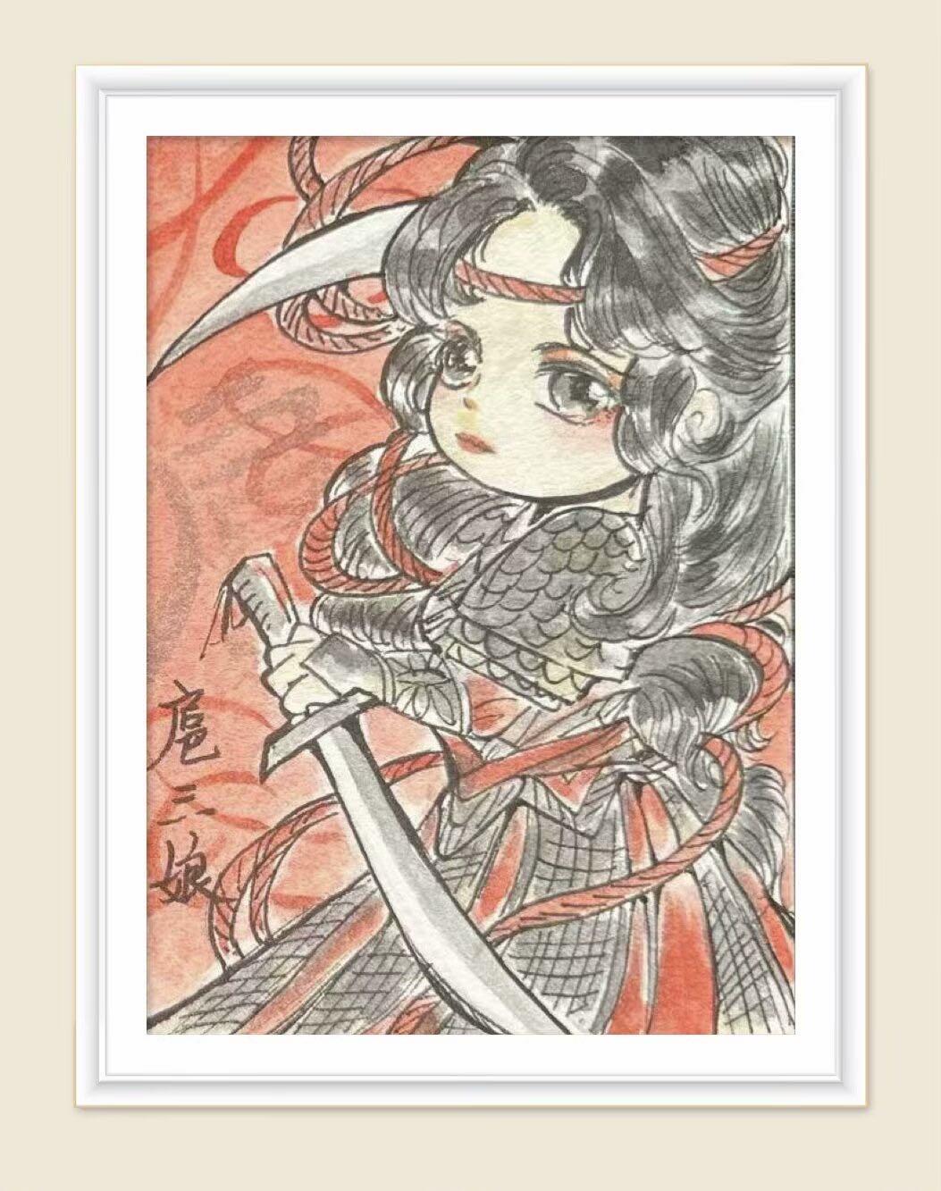 【随心】原创手绘卡：扈三娘