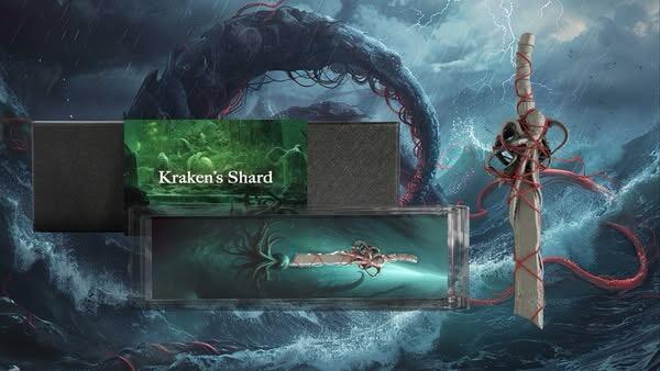 喀麦隆2025年克拉肯碎片兵器2盎司仿古超高浮雕绑绳异形纪念银币 