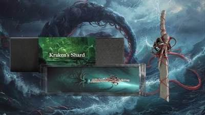 喀麦隆2025年克拉肯碎片兵器2盎司仿古超高浮雕绑绳异形纪念银币 