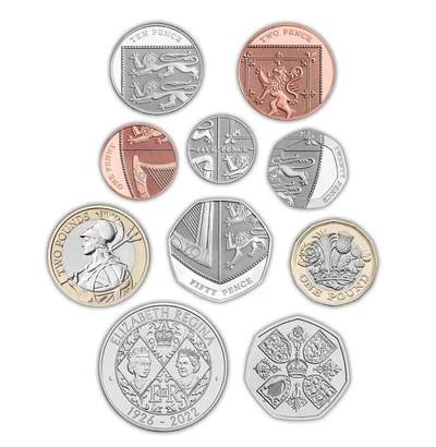 2022年英国套币私印年份版本～