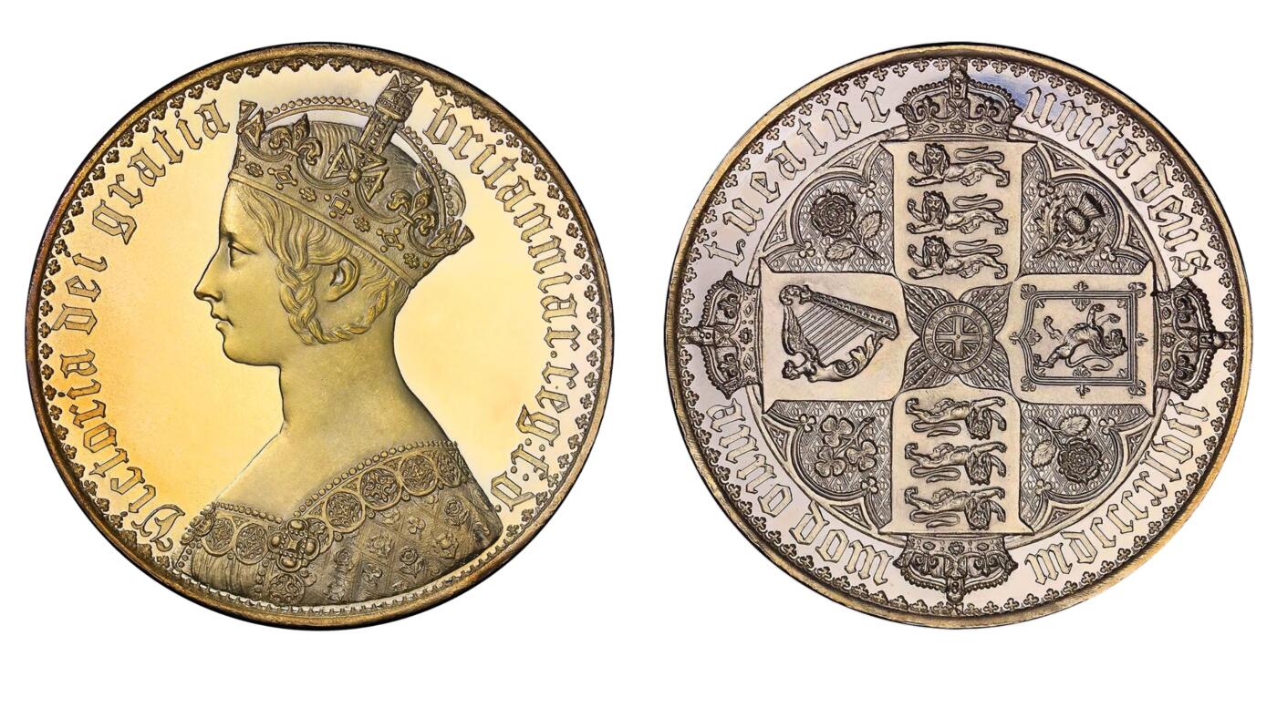 世界币小百科:1847年英国维多利亚哥特克朗