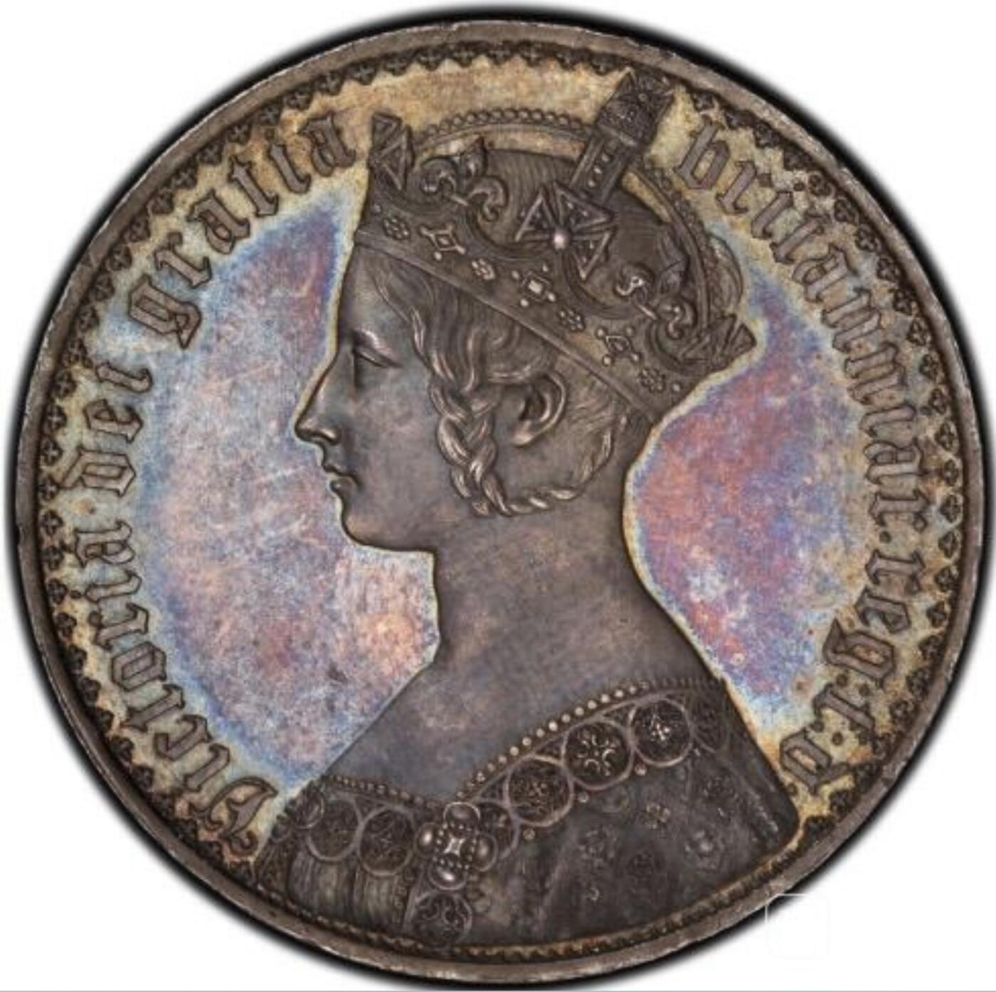 世界币小百科:1847年英国维多利亚哥特克朗