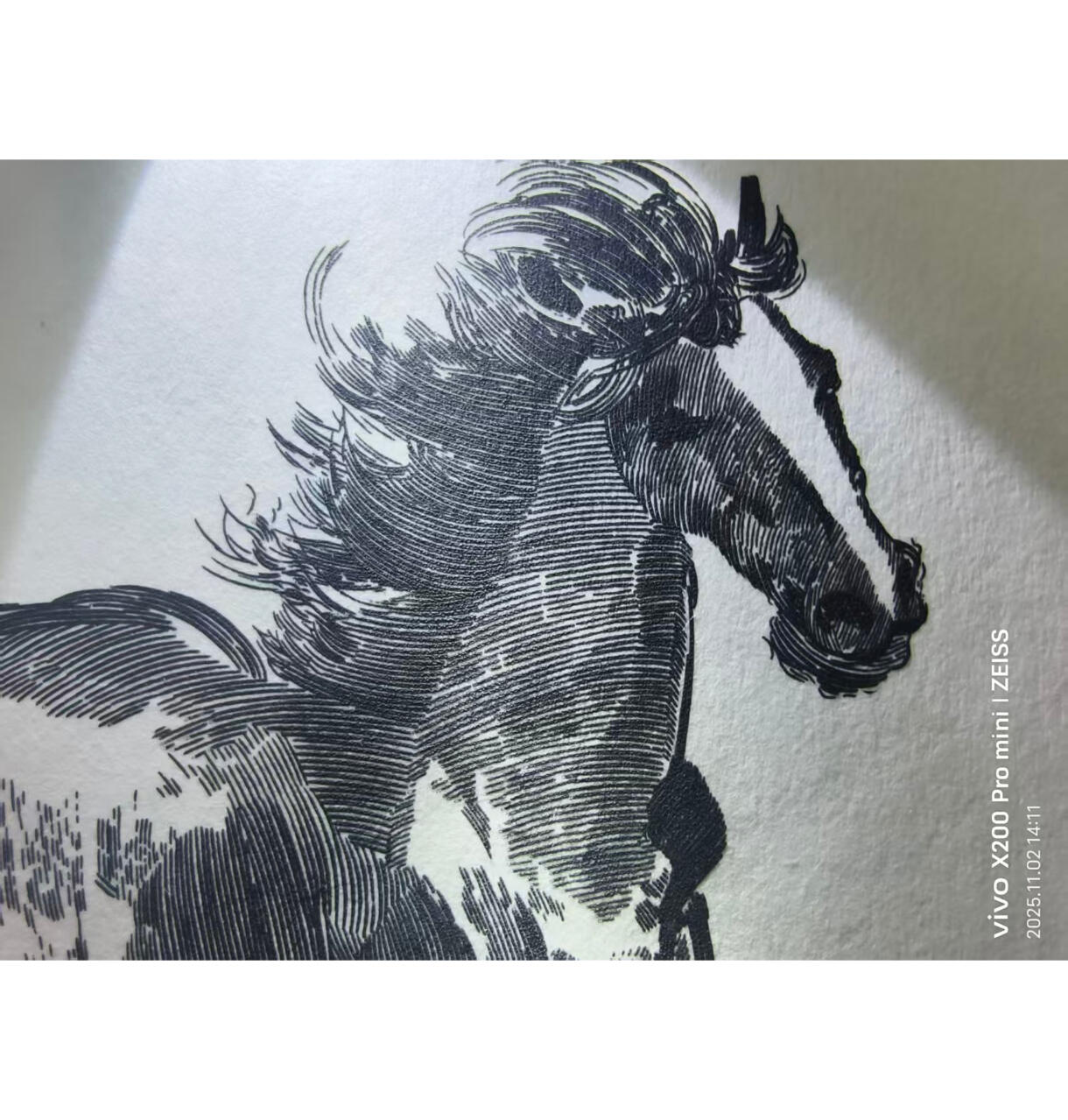 马年雕刻版信封