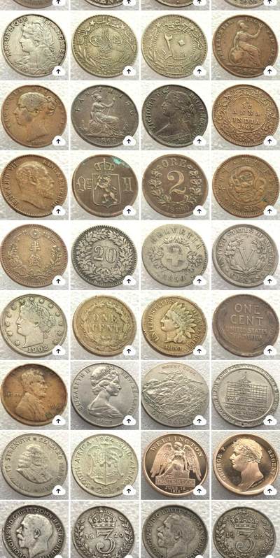 外国优质老铜币银币，周六九点倒数截拍，满百包邮，可寄存半年，喜欢朋友微信扫描二维码可直接参拍