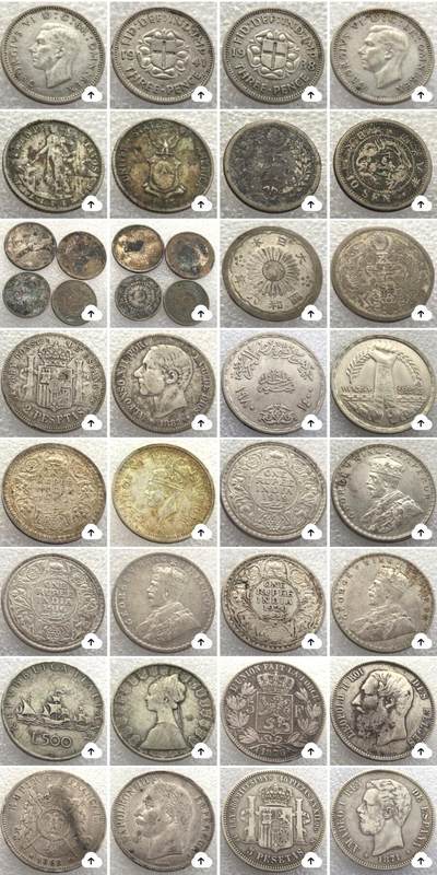 外国优质老铜币银币，周六九点倒数截拍，满百包邮，可寄存半年，喜欢朋友微信扫描二维码可直接参拍