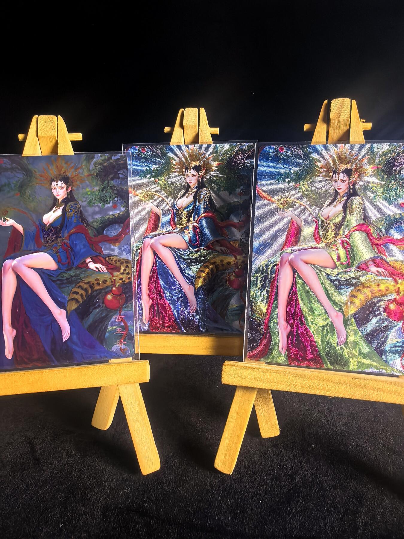 奇点卡牌 玄灵谱 西王母三工艺