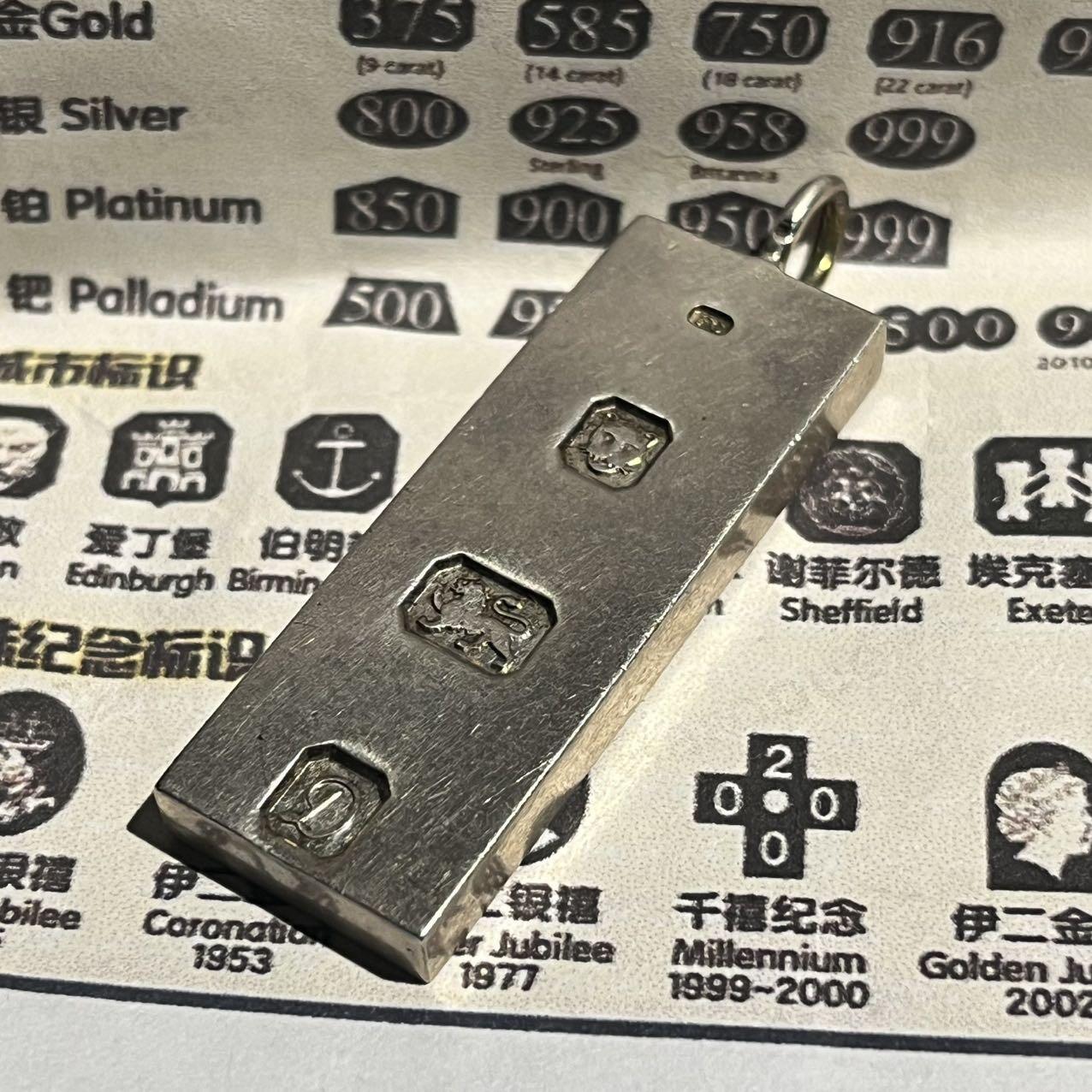 英國走獅標9 2 5純銀吊墜