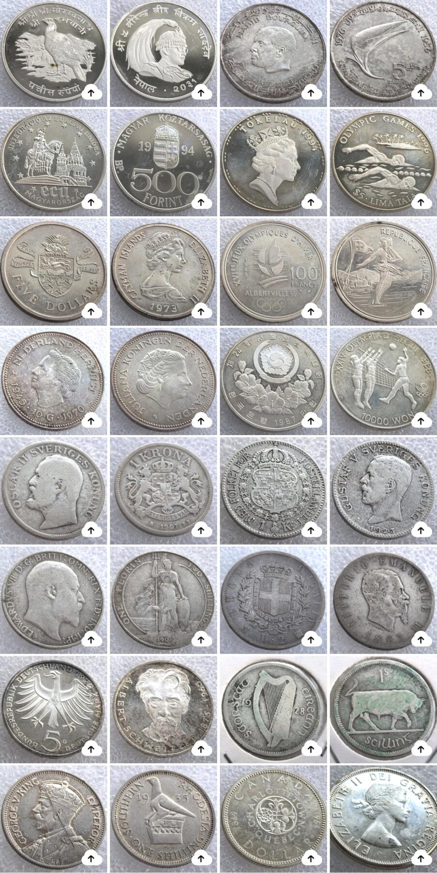 外国优质老铜币银币，周六九点倒数截拍，满百包邮，可寄存半年，喜欢朋友微信扫描二维码可直接参拍