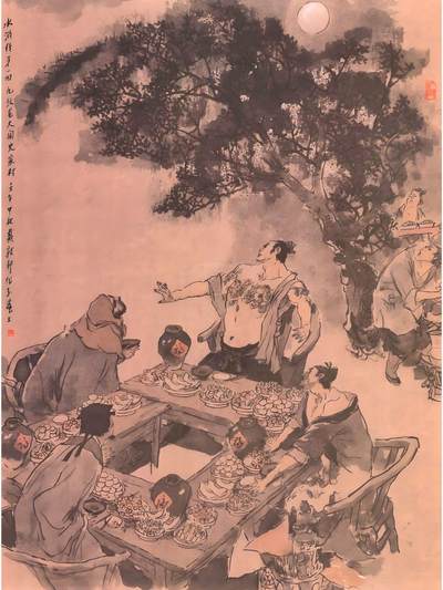 “官逼民反”的社会批判​​ 小说通过林冲、武松等英雄被逼上梁山的经历，深刻揭露北宋末年官僚腐败与社会