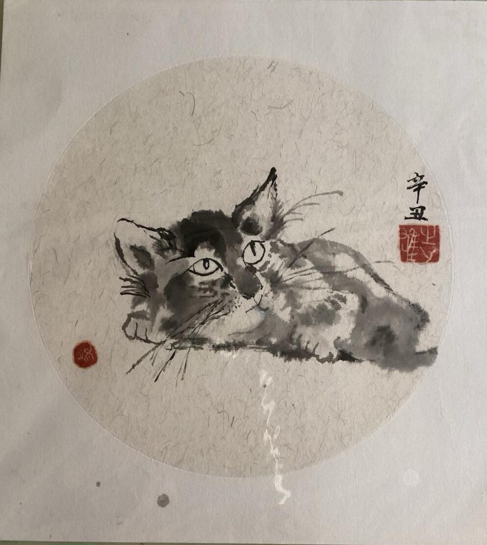 我的中国水墨画作品之一