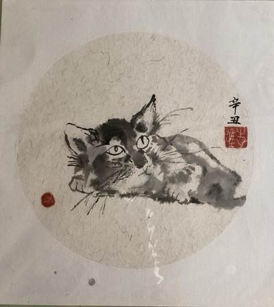 我的中国水墨画作品之一