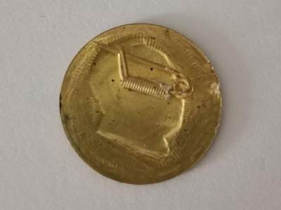 鎏金毛主席像章