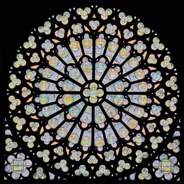 巴黎圣母院玫瑰花窗银币