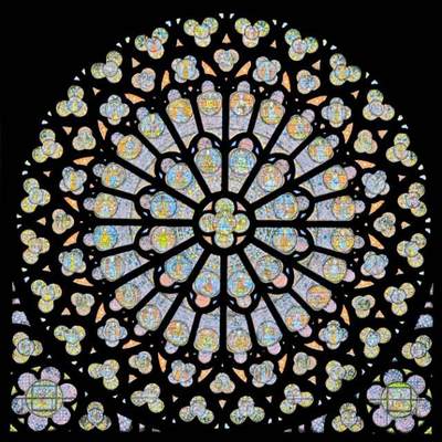 巴黎圣母院玫瑰花窗银币