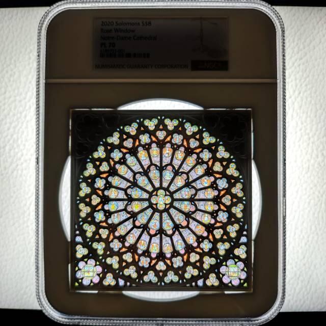 巴黎圣母院玫瑰花窗银币