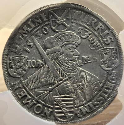 1630年萨克森1泰勒银币分享