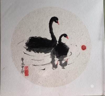 我的中国水墨画作品之五