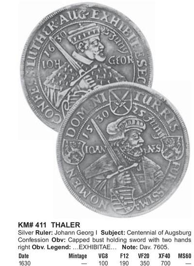 1630年萨克森1泰勒银币分享