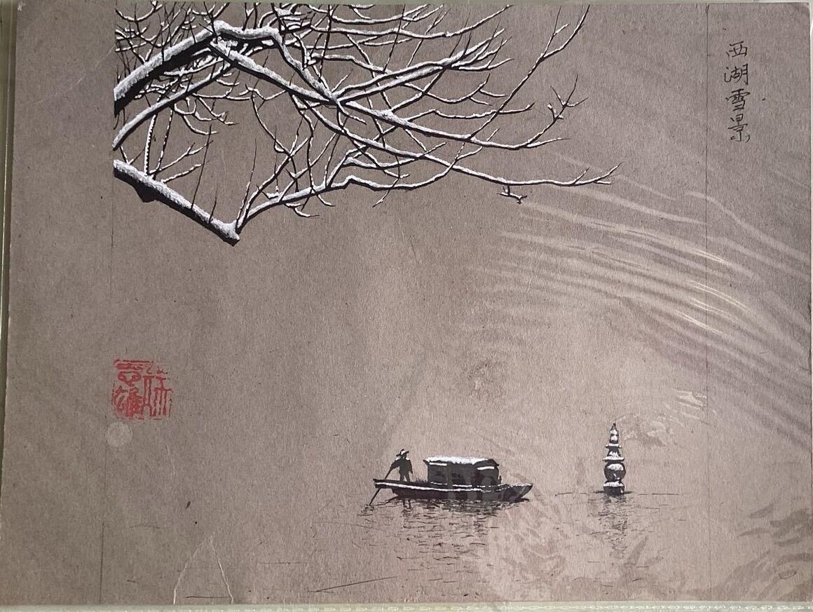 钢笔画作品之一