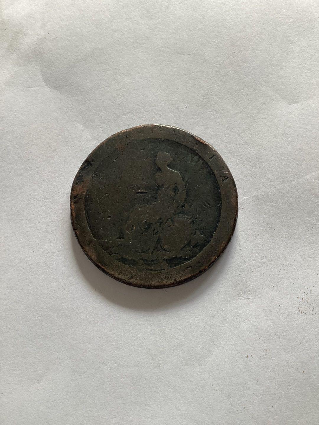 英国皇家乔治三世一便士铜币