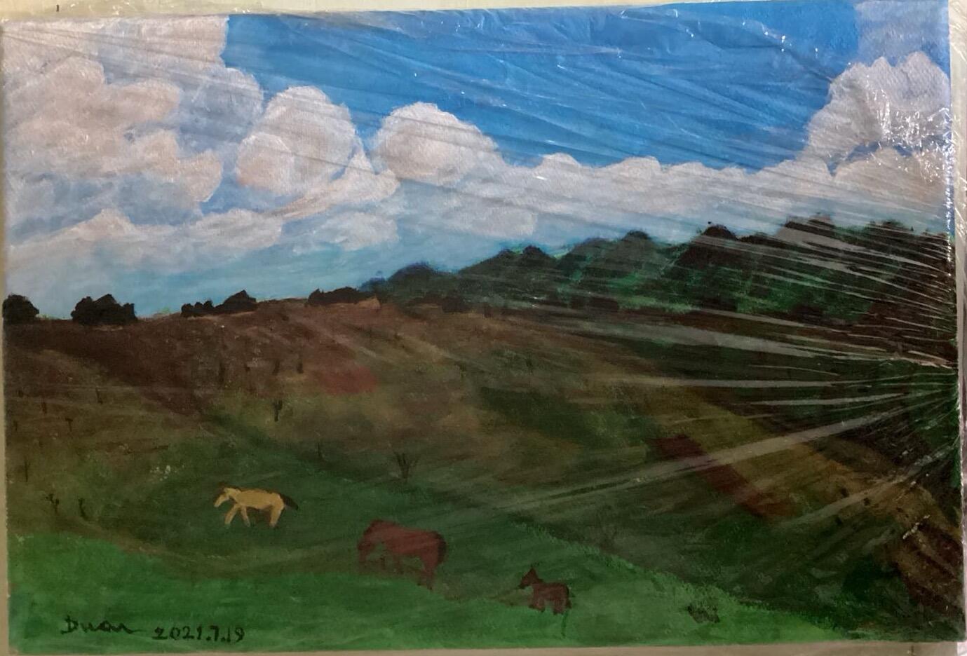 我的油画作品（混点积分）