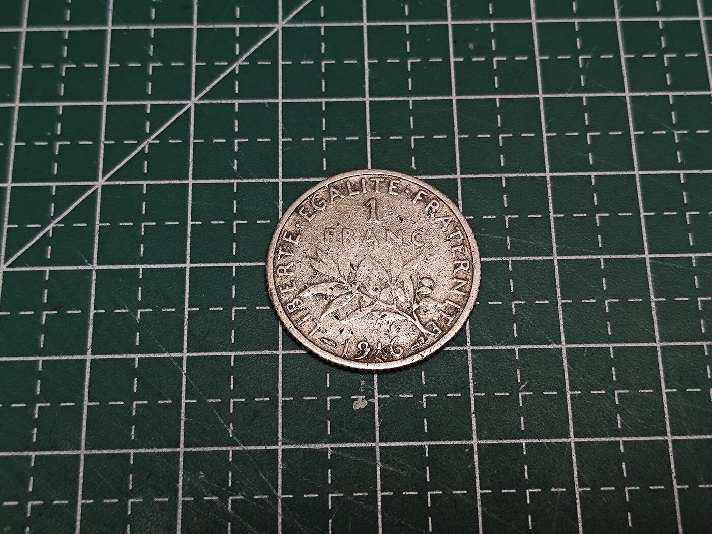 法国一战时期1法郎银币